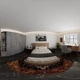Modern Luxury Bedroom Interior HDRI