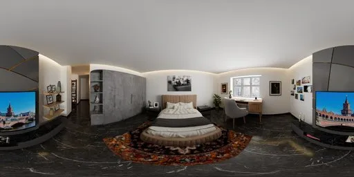 Modern Luxury Bedroom Interior HDRI