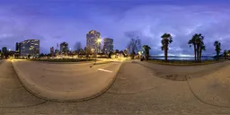 City Beach Buildings Night