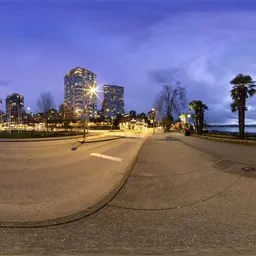 City Beach Buildings Night