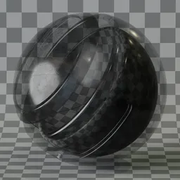 Scratched black glass