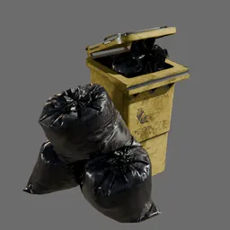 Gabage bin and bags