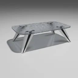 Modern glass coffee table