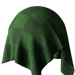 Green Checkered Carpet