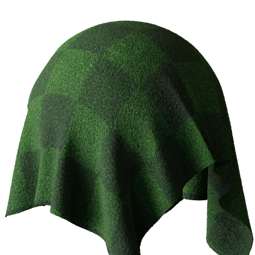 Green Checkered Carpet