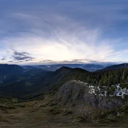 Sunset Twilight Aerial Mountain