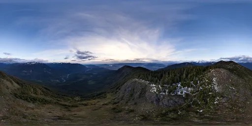 Sunset Twilight Aerial Mountain