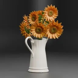 Sunflower Vase
