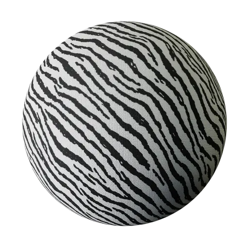 High-resolution 4K zebra-striped texture for 3D modeling and rendering, compatible with Blender and PBR workflows.