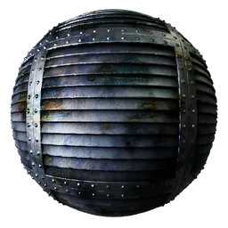 Metal Rivets Blue Vent