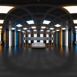 Studio Warm Blue Light - HDRi