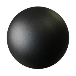 Grained black plastic