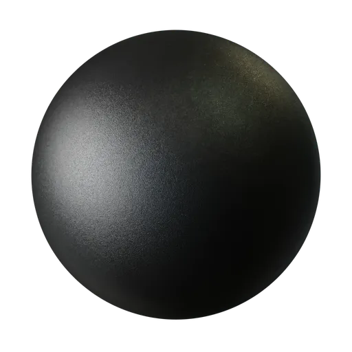 Grained black plastic