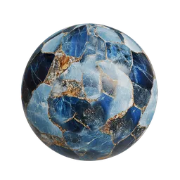 Luxurious blue and gold marble stone