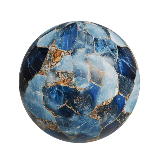 Luxurious blue and gold marble stone