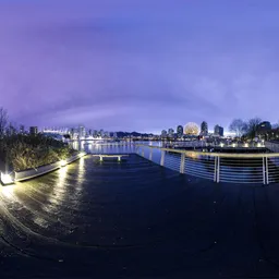 Twilight Overcast Downtown City