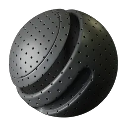 Perforated grey metal