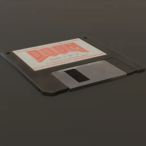 Floppy Disk Doom Game