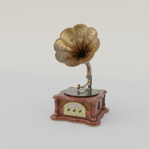 Gramophone | Audio Devices models | BlenderKit