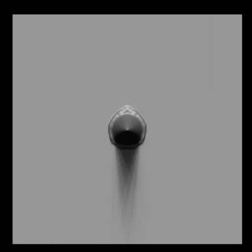 3D sculpting brush for Blender showing rod spike imprint, ideal for aquatic creature detailing.