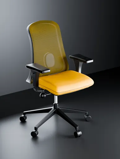 Lino Office Chair - Mustard