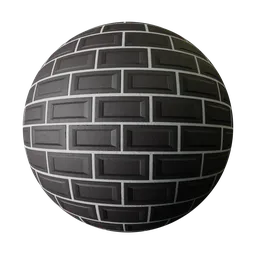 Realistic PBR concrete tile texture with hole detail for 3D materials in Blender and similar applications.