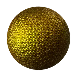 Hexagonal golden foil
