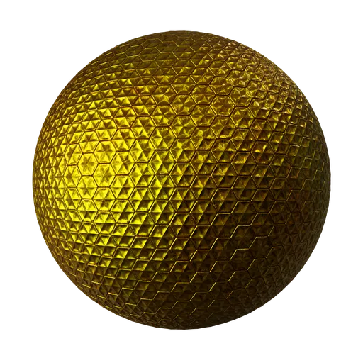 Hexagonal golden foil