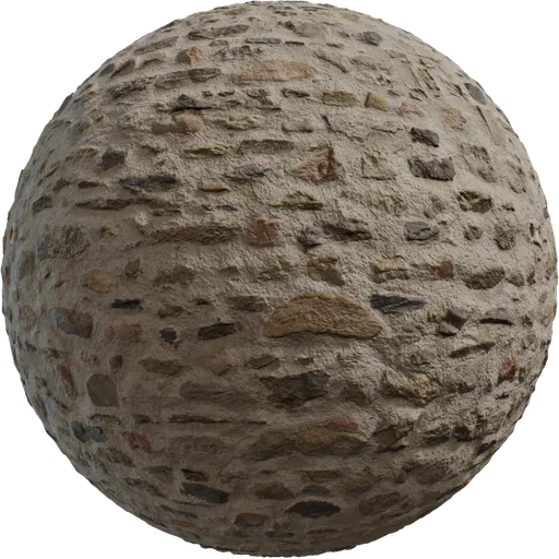 Plaster Stone Wall