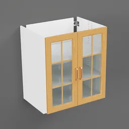 Base glass wall kitchen cabinet