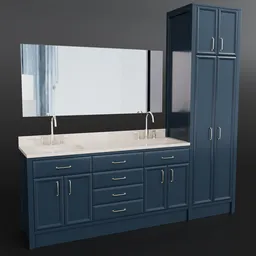 Luxury Indigo Blue Bathroom Set