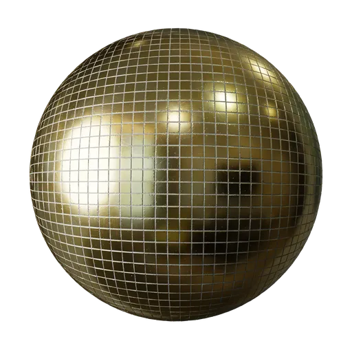 Light gold mosaic