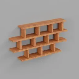 Wooden shelf