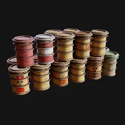 Heavy Reinforced Radioactive Drum Stack