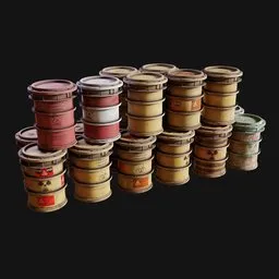 Heavy Reinforced Radioactive Drum Stack