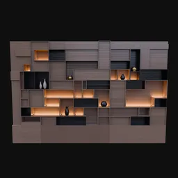 Modern Abstract Decorative Shelf