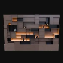 Modern Abstract Decorative Shelf