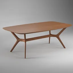 Modern Minimalist Wooden Table - Interior Home Dinning Table