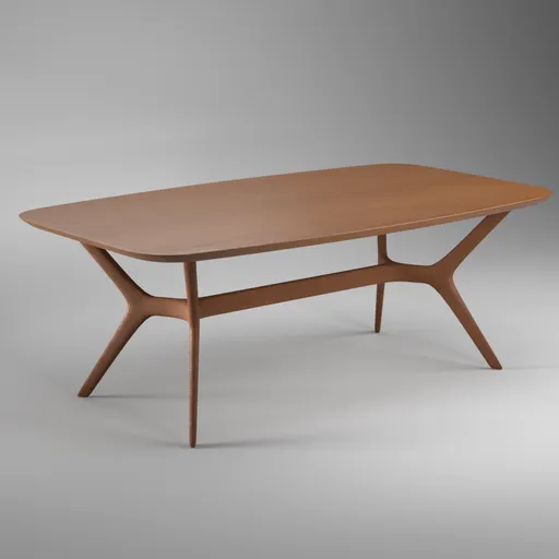 Modern Minimalist Wooden Table - Interior Home Dinning Table