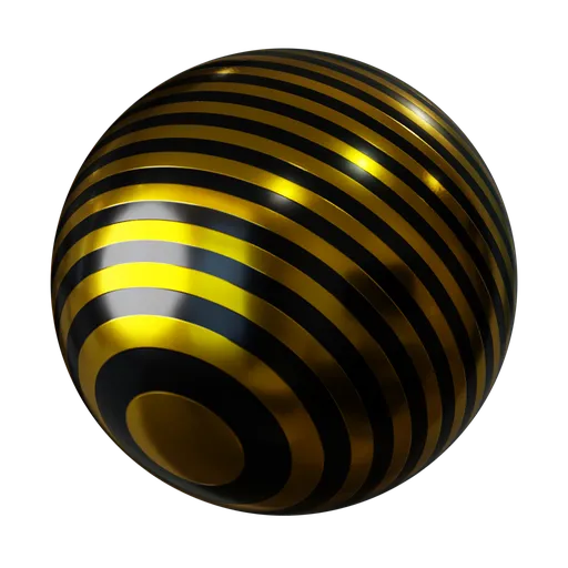 Highly customizable procedural caution stripe shader for Blender, ideal for adding realistic metal warning patterns to 3D models.
