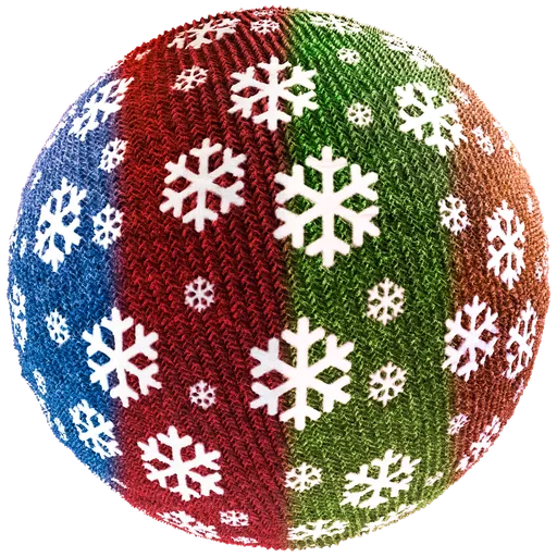 Knitted Christmas wool