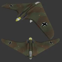 Flying Wing Jet Fighter
