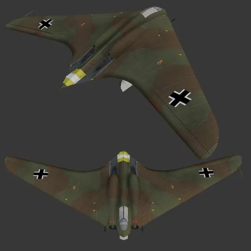 Flying Wing Jet Fighter