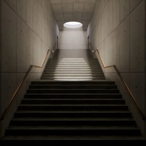 Industrial stairs corridor building