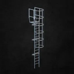 Exterior ladder