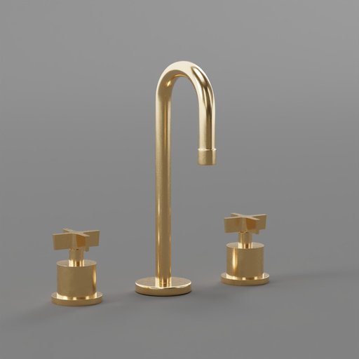 West Slope Bathroom Faucet | Bathroom Faucets Models | BlenderKit