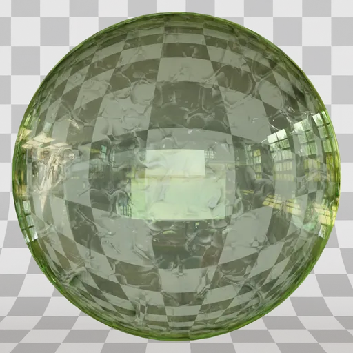 Wrinkled glass procedural material