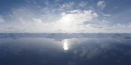 Aerial Mountain Lake Landscape