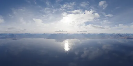 Aerial Mountain Lake Landscape