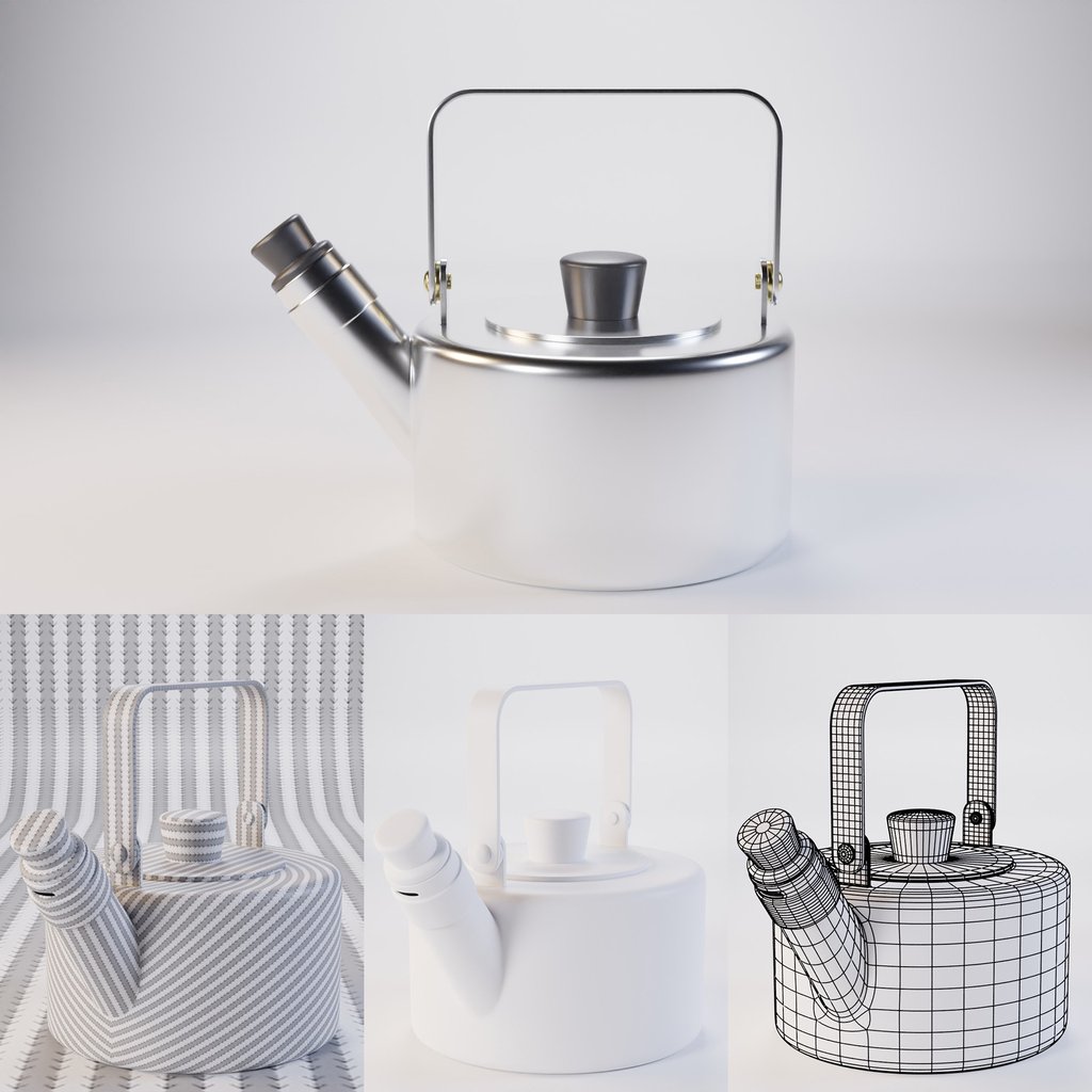 IKEA Metallisk Kettle Kitchen Appliances models BlenderKit